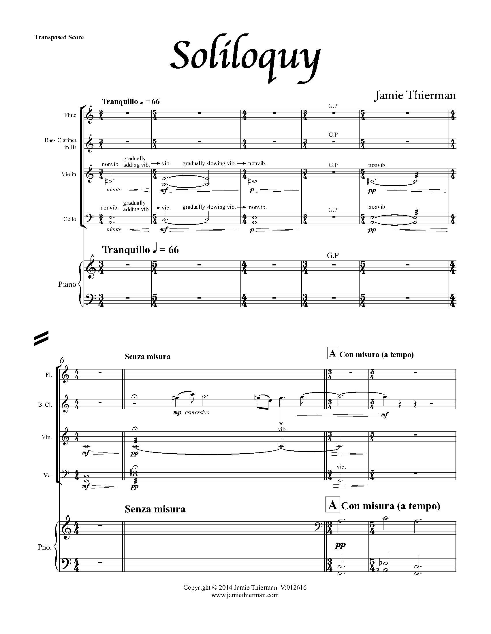 Soliloquy Pierrot Ensemble Score Page 2