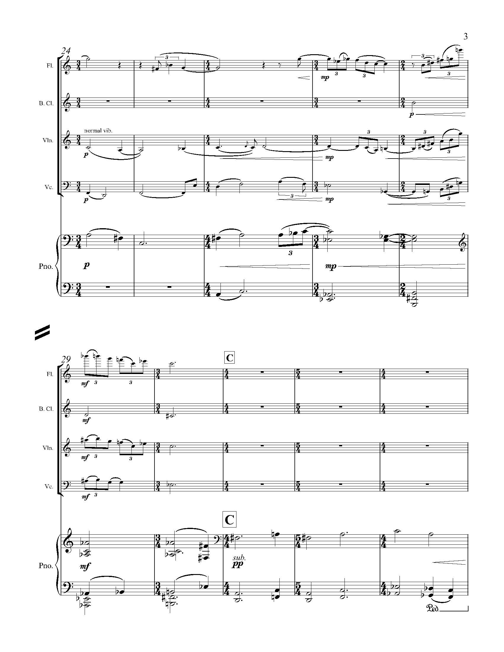 Soliloquy Pierrot Ensemble Score Page 4